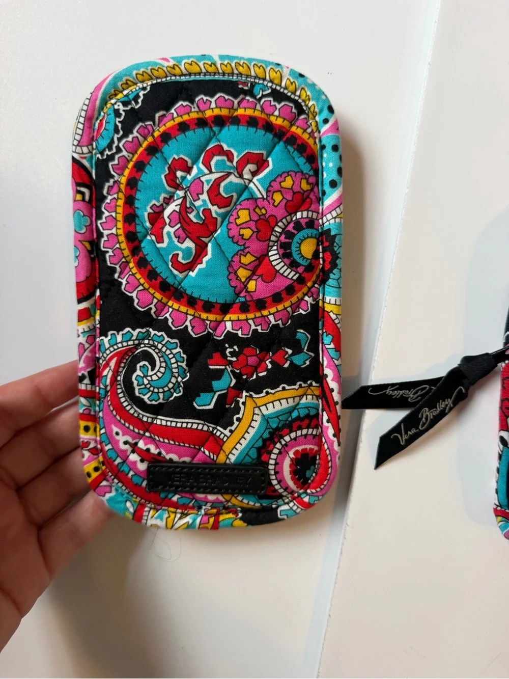 Vera Bradley Black Paisley Travel Organizer